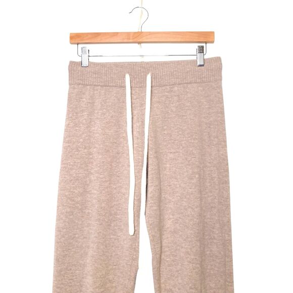 SUMMERSALT The Coziest Cashmere Merino Wool Blend Jogger Pant Womens Small Beige - Picture 3 of 11